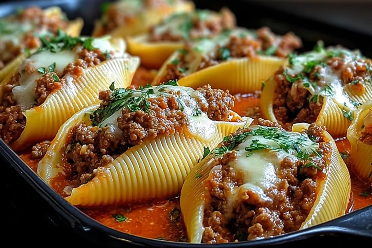 Beef Stuffed Shells Recipe – Easy, Cheesy & Crowd-Favorite